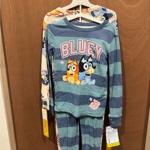 Bluey Kids Pajama Set - Blue and Multicolor